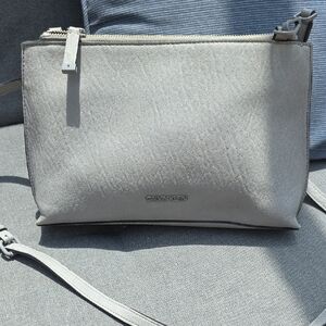 Calvin Klein Gray Crossbody Bag with Modern Design